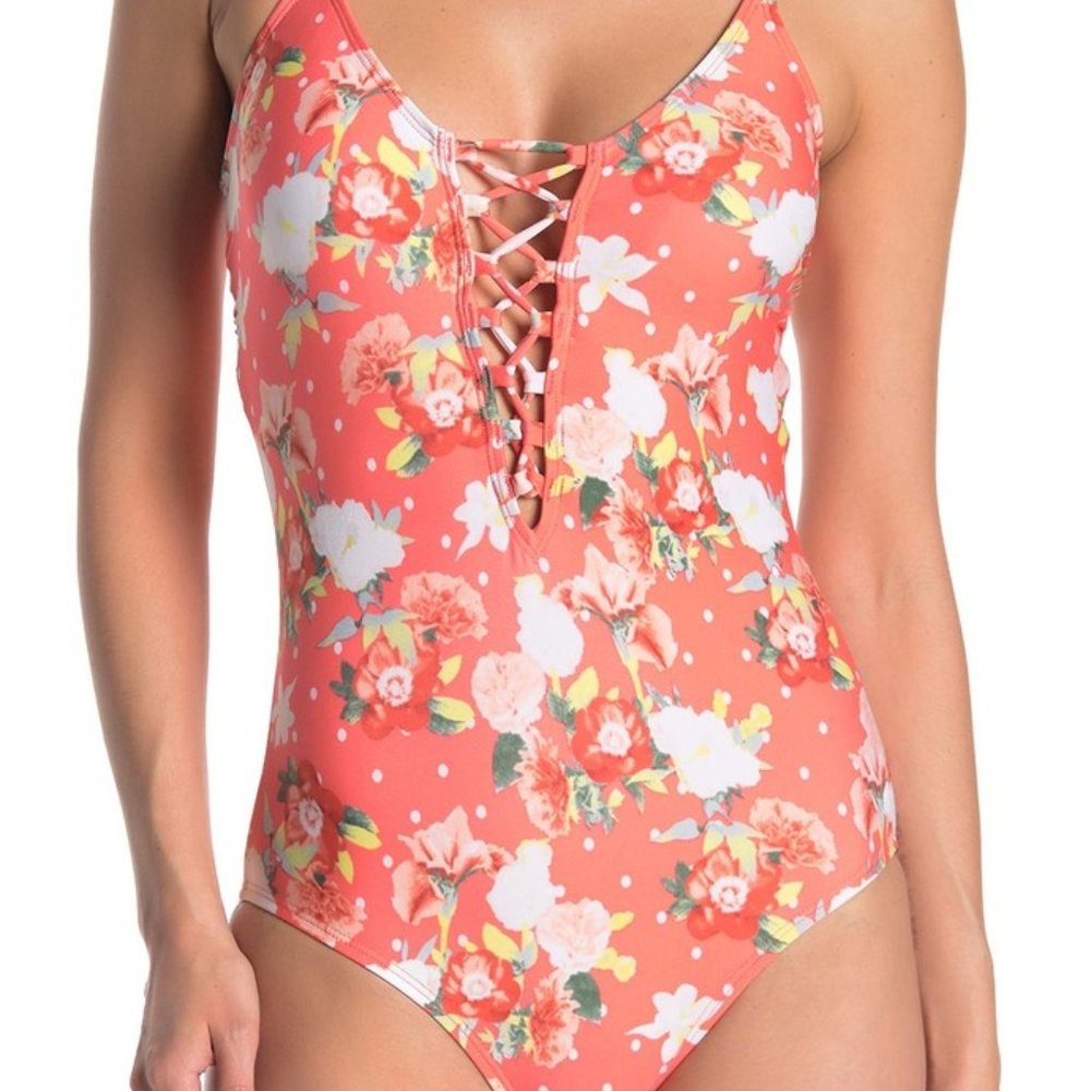 Laundry By Shelli Segal Flowerpot Dotty Dot LaceUp